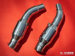 Alfa Romeo Giulia Downpipe Set - 2.9L - TUO - w/ Enlarged Shell